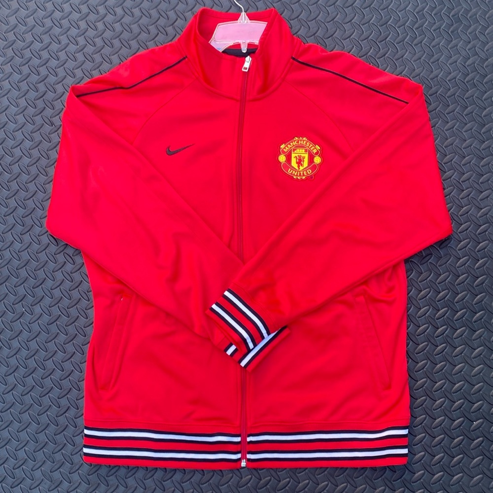 Red Manchester United Soccer Jacket